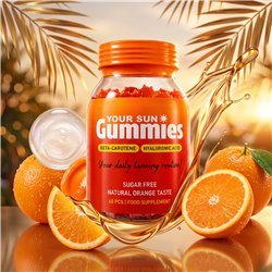 Your Sun Gummies complément bronzage sans sucre 60 gummies