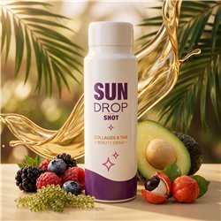 Sun Drop Shot Beauty Drink 80 ml Collagen&Tan - Confezione da 12 unità