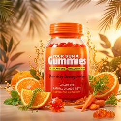 Your Sun Gummies zuckerfreies Bräunungs-Supplement 60 Gummies