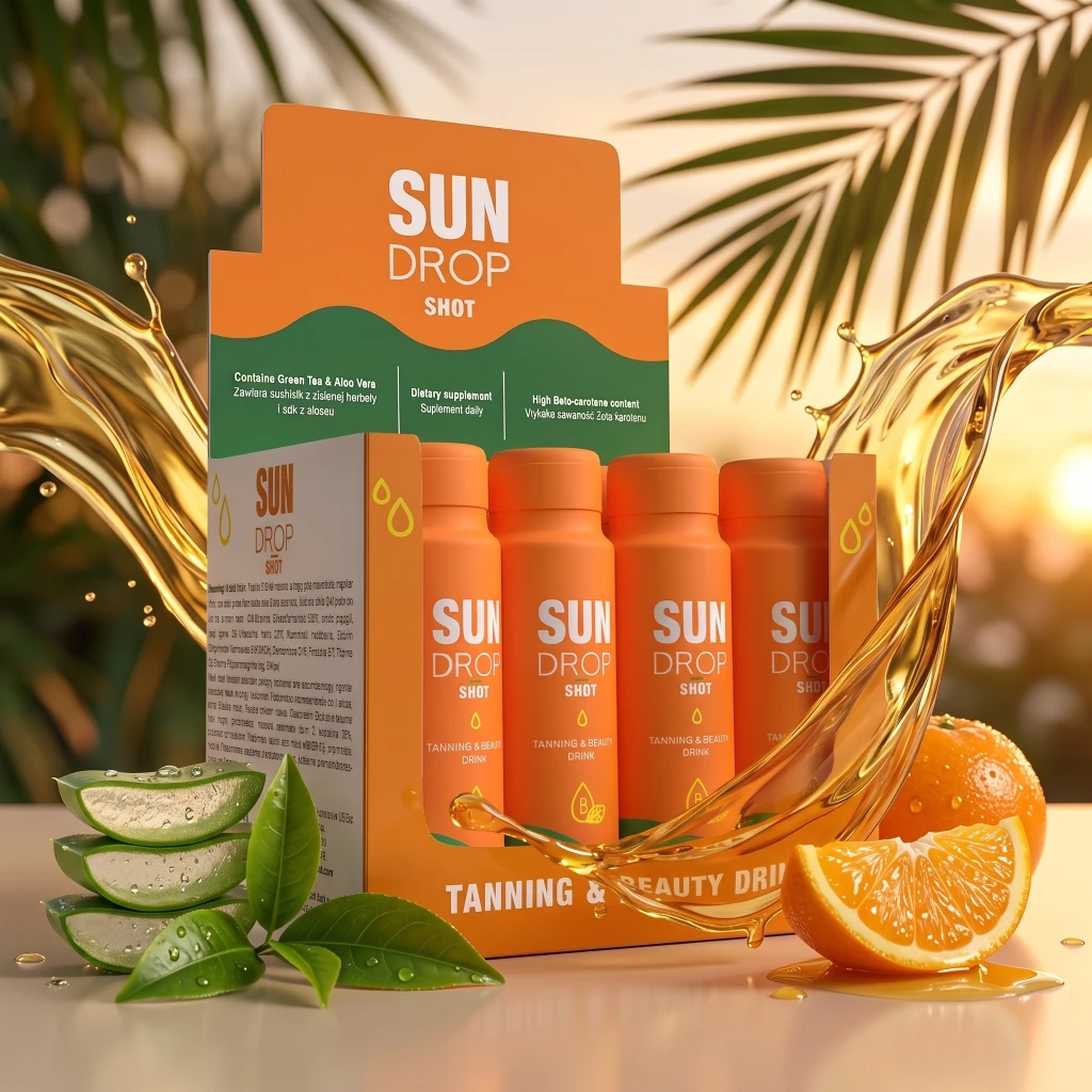 Sun Drop Drink 80 ml Tanning&Beauty - Caja de 12 unidades