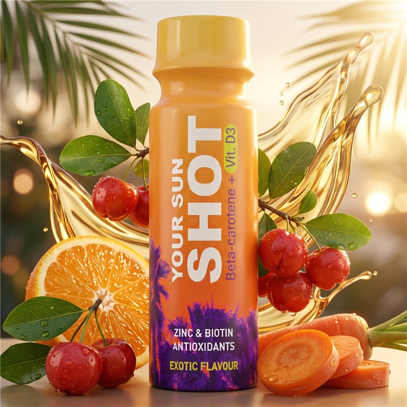 Botella Your Sun Shot con naranja y acerola