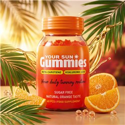 Your Sun Gummies zuckerfreies Bräunungs-Supplement 60 Gummies