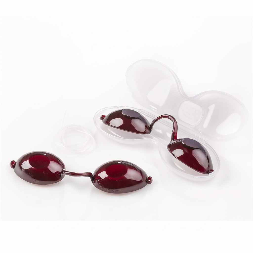 Lessian Giss Lunettes de Protection Full Vision pour Solarium avec Étui – Conçues pour le Bronzage UV