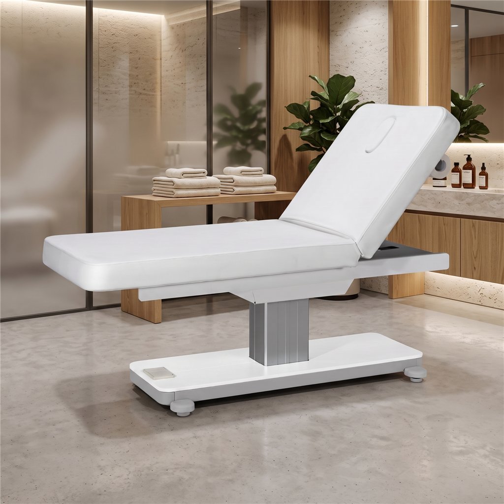 Mirplay Orion electric treatment table with face hole