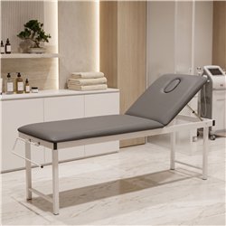 Lettino fisso per fisioterapia e massaggio FIX grigio antracite (base bianca)
