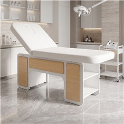 Mirplay INDUS beauty White Oak electric beauty bed for aesthetics and spa