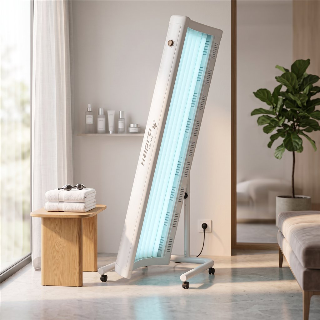 Hapro Topaz 12V Solarium para Casa – Bronzeado uniforme e seguro