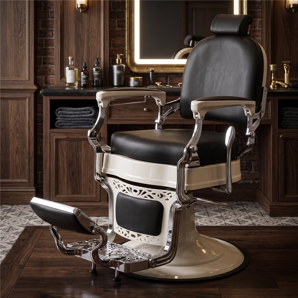 Cadeira de Barbeiro Black Master Vintage i-Medstetic