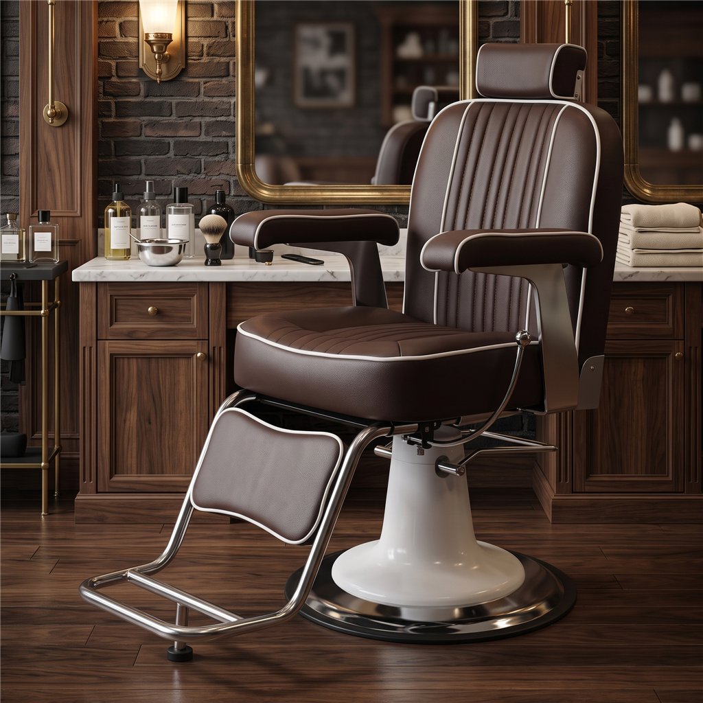 Poltrona da Barbiere Manhattan – Vintage Comfort i-Medstetic