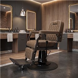 Sillón de barbero Brusk - bomba hidráulica profesional - Weelko