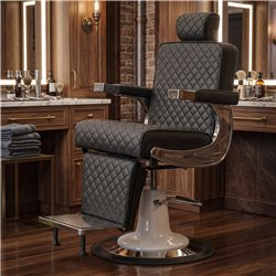 Fauteuil barbier vintage NeoBeauty Jack - Réglage pneumatique
