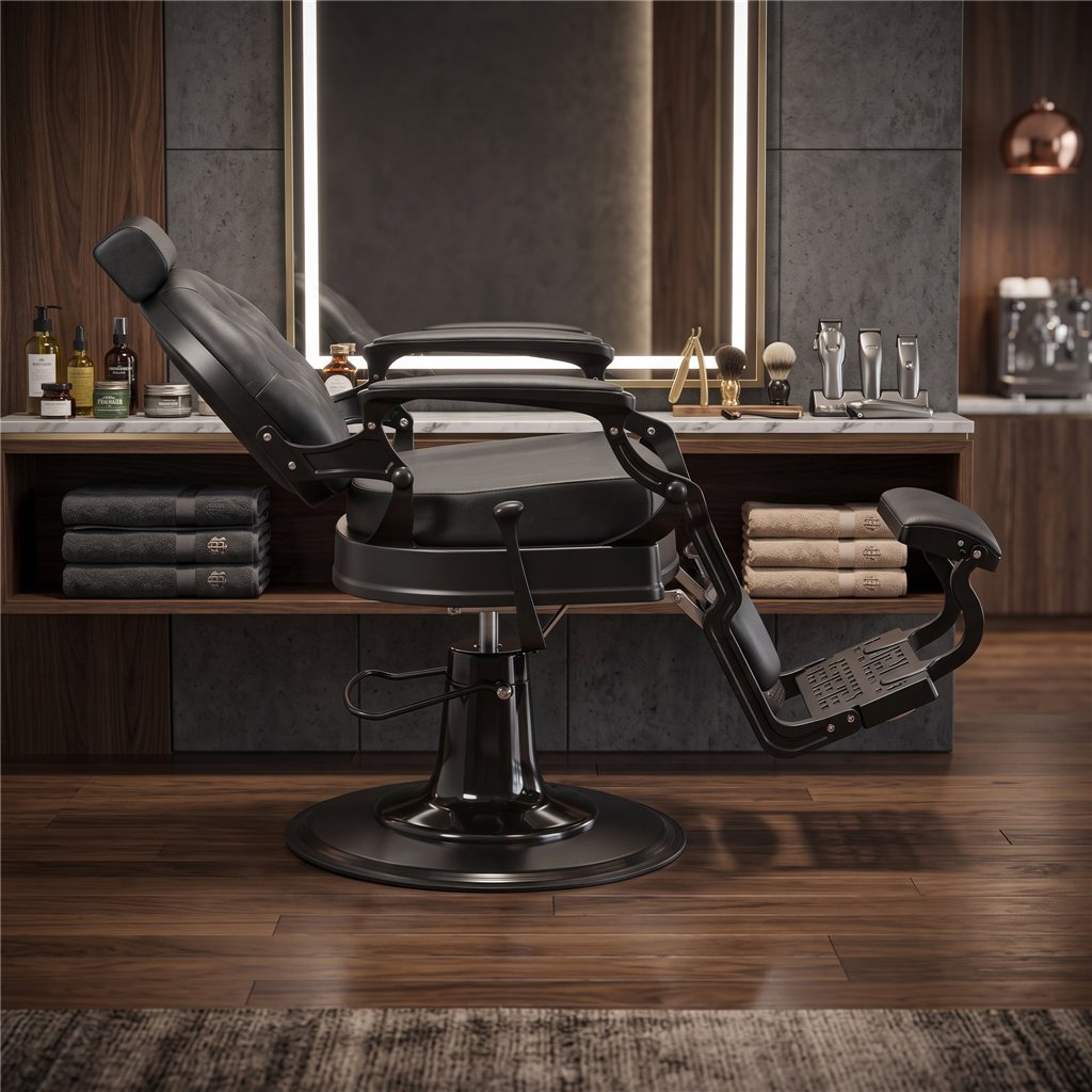 Weelko Vintage Buzz Black Barberstuhl – Authentisch & Robust