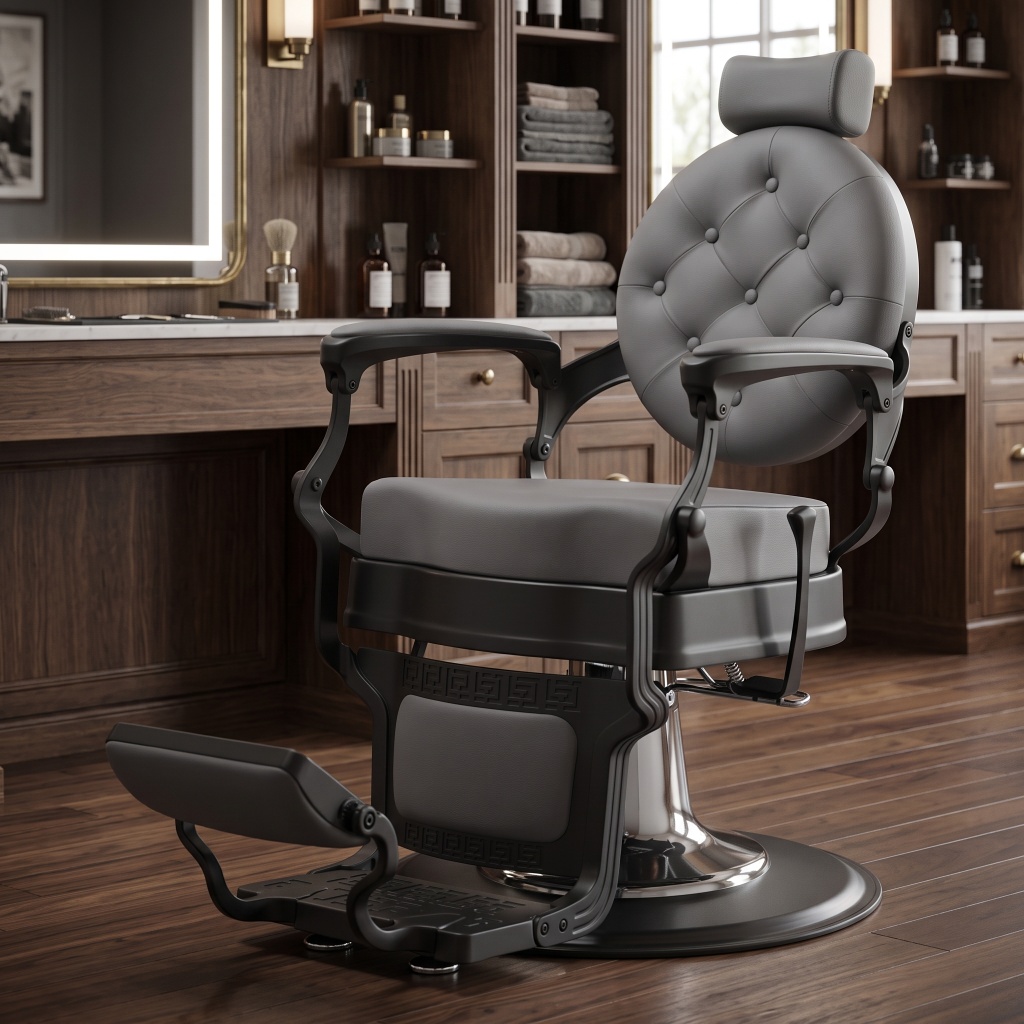 Sedia da Barbiere Buzz: Vintage e Regolabile – Weelko