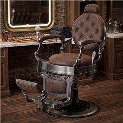 Prestige brauner Friseurstuhl Vintage i-Medstetic