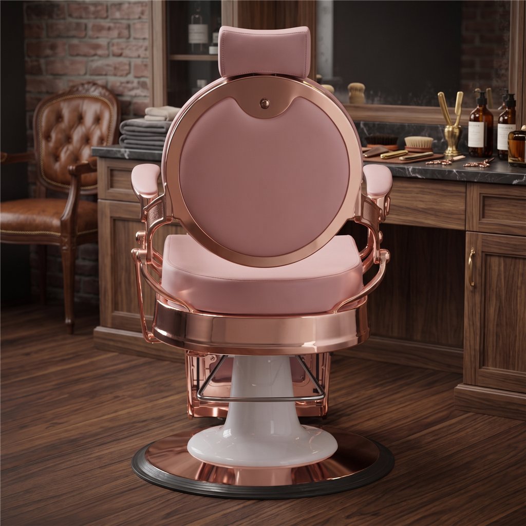Cadeira de Barbeiro Buzz Rose Vintage Weelko