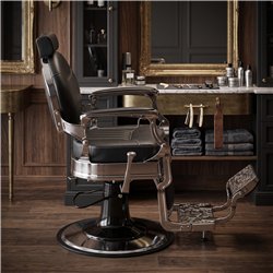 Barberstuhl Caesar +Black – Eleganz & Komfort von Weelko