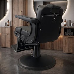 Cadeira de Barbeiro Mamba Black Fersan - Estilo Clássico