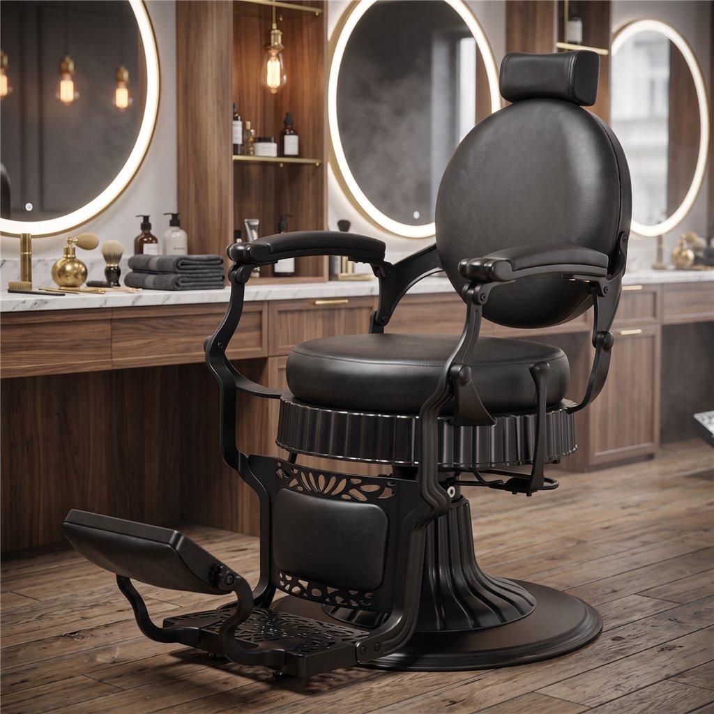 Fauteuil de barbier rétro Mudi