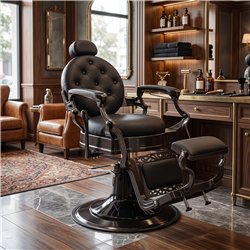 Cadeira de Barbeiro Prestige Black Vintage i-Medstetic