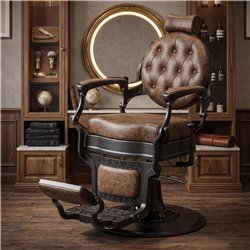 Buzz Black Barberstuhl – Vintage Charme & Weelko-Qualität