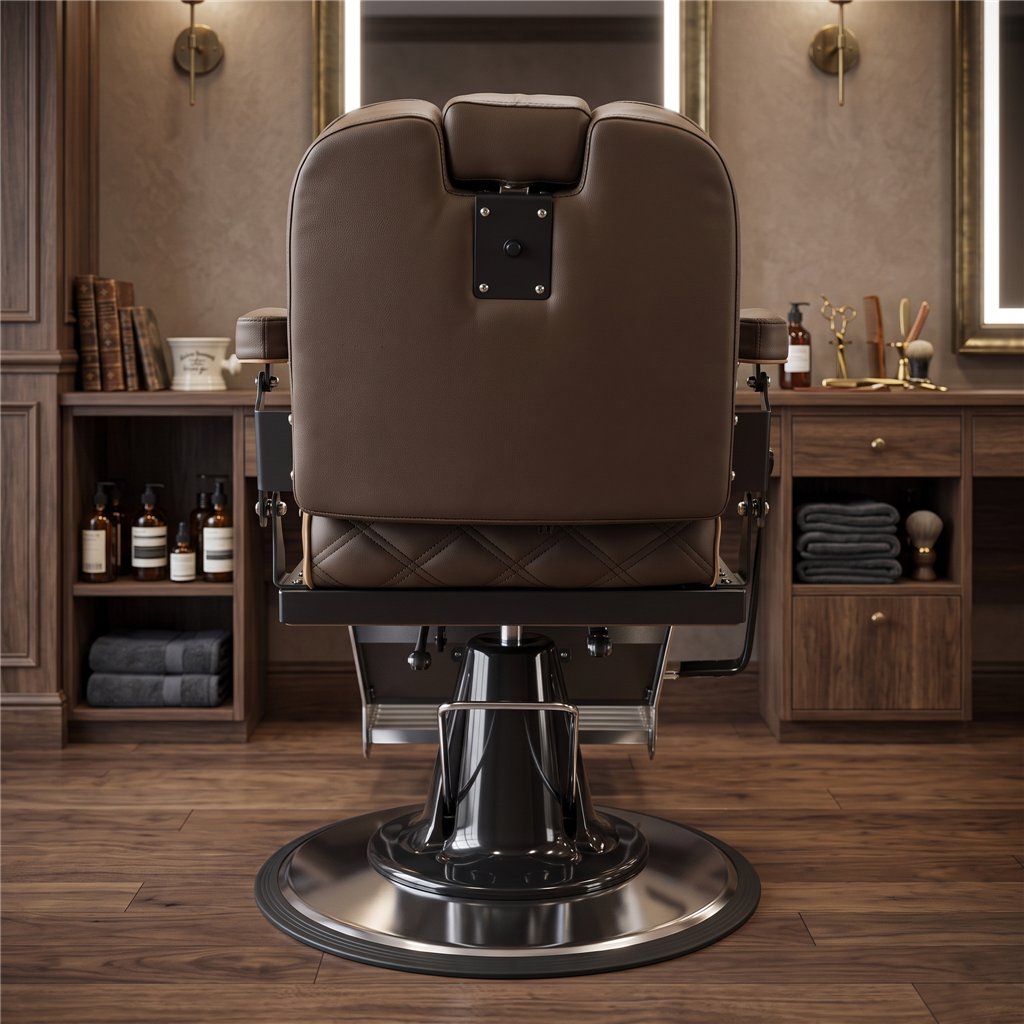Sillón de barbero Brusk - bomba hidráulica profesional - Weelko