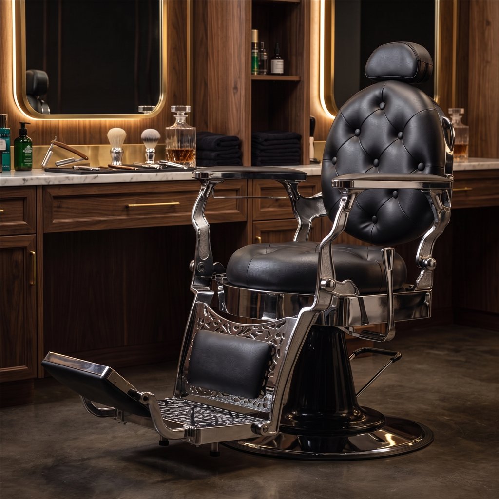 Barberstuhl Ancest Cromo – Vintage – Fersan