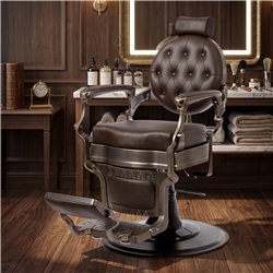 Cadeira de Barbeiro Vintage Buzz – Bronze Brown – Weelko