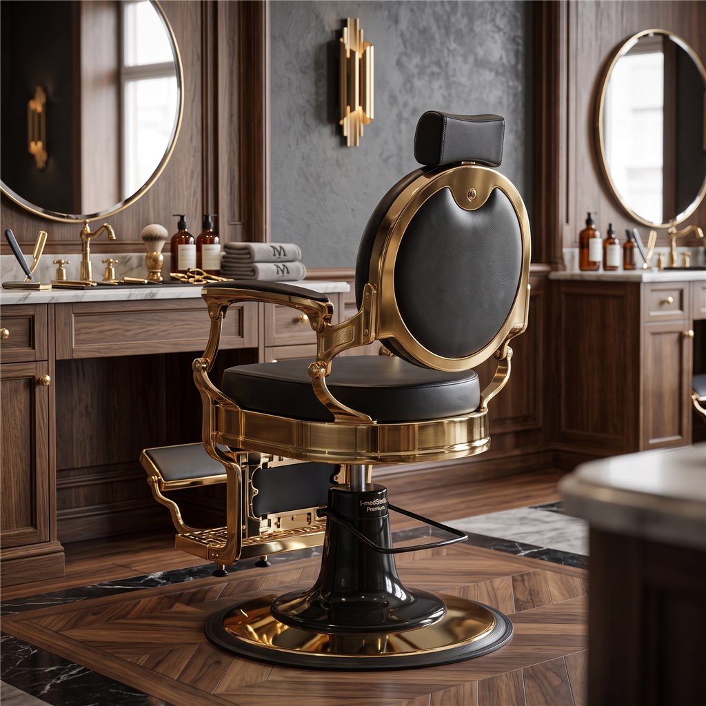 Sedia da Barbiere Vintage I-medStetic Premium – Stile Unico