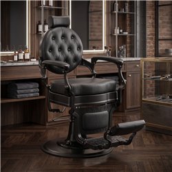 Sedia da Barbiere Buzz Nera: Vintage e Comfort – Weelko