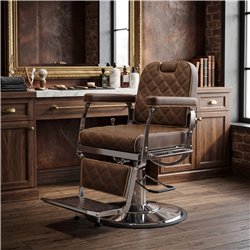 Sillón de barbero Brusk - bomba hidráulica profesional - Weelko
