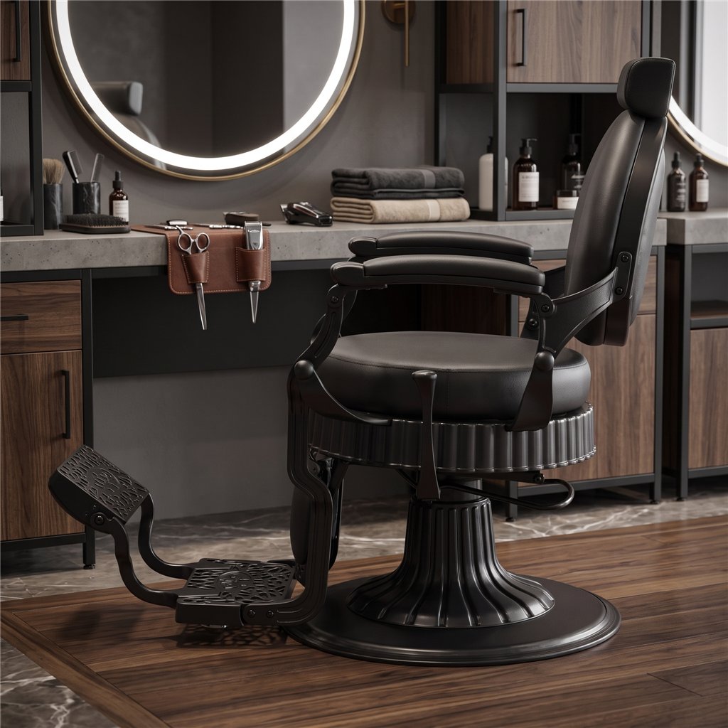 Fauteuil de barbier rétro Mudi