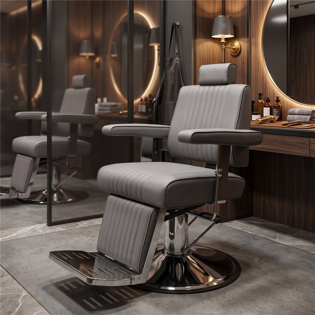 Barberstuhl Cut Grau – Vintage – Fersan