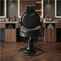 Sedia da Barbiere Buzz Nera: Vintage e Comfort – Weelko