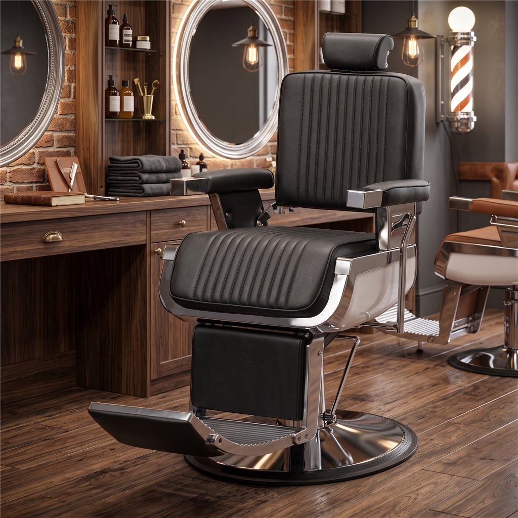 Cadeira de Barbeiro Fringe Vintage Weelko