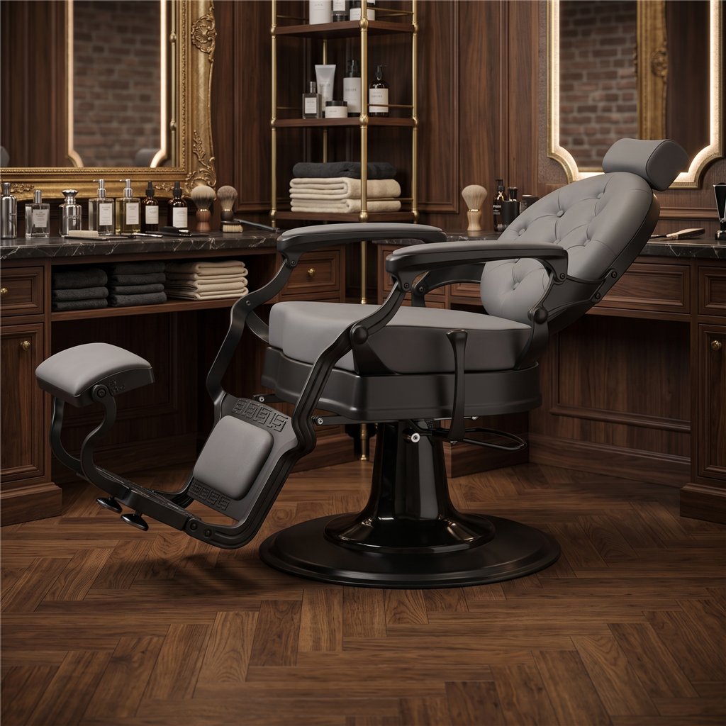 Sedia da Barbiere Buzz: Vintage e Regolabile – Weelko