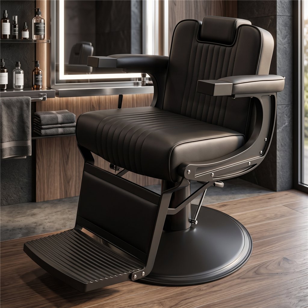 Sillón de Barbero Mamba Black - Vintage - Fersan