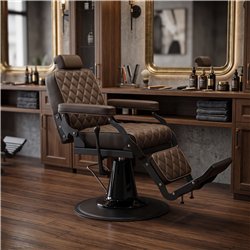 Sillón de barbero Brusk - bomba hidráulica profesional - Weelko