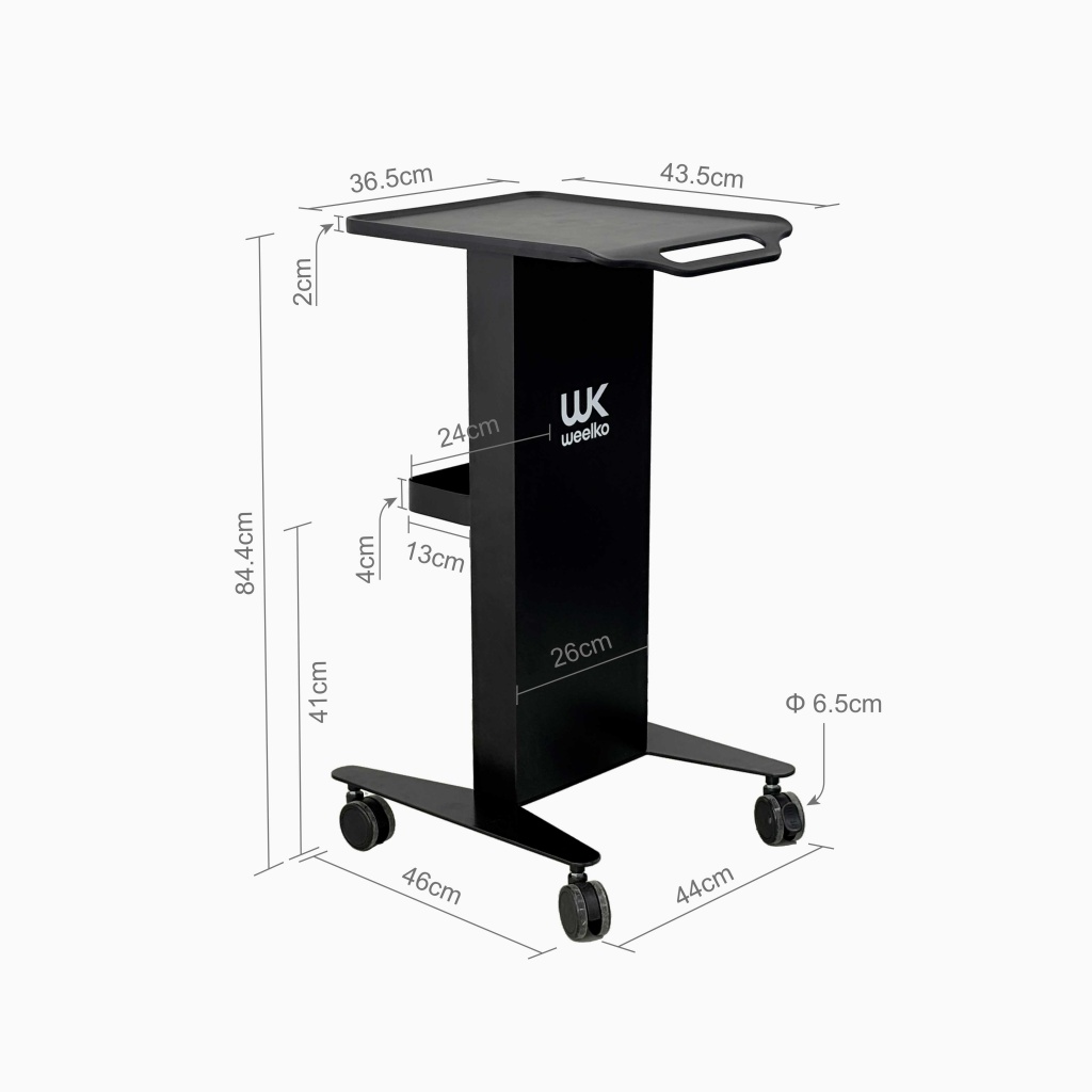 Carrinho metálico Weelko Robust WKT007 com 2 prateleiras