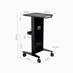 Carrinho metálico Weelko Robust WKT007 com 2 prateleiras