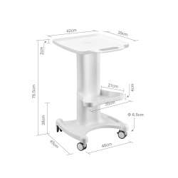 Chariot ABS Weelko Cargo WKT008 blanc pour esthétique