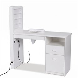 Mesa de manicure Mirplay MARION com expositor LED e aspirador de unhas
