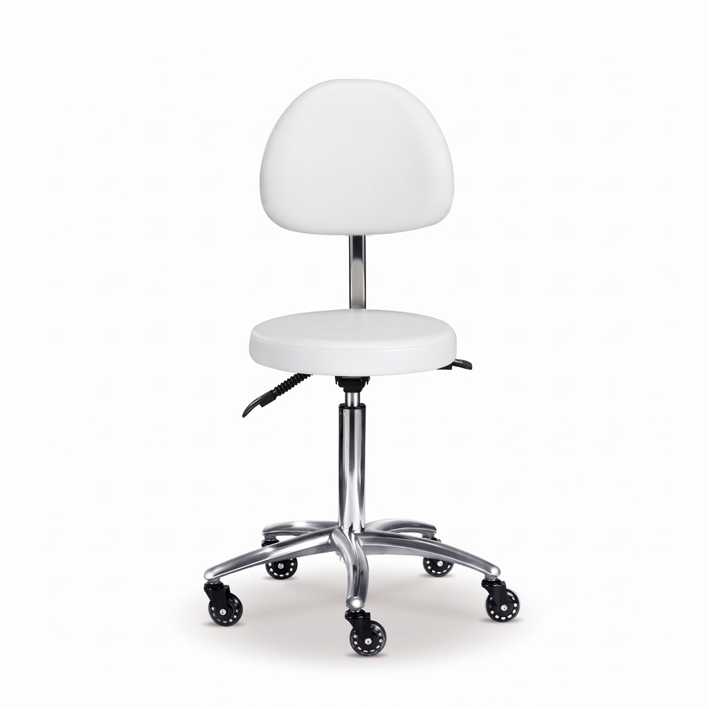 Taburete de salón Mirplay RITA White Chrome