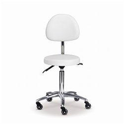Taburete de salón Mirplay RITA White Chrome