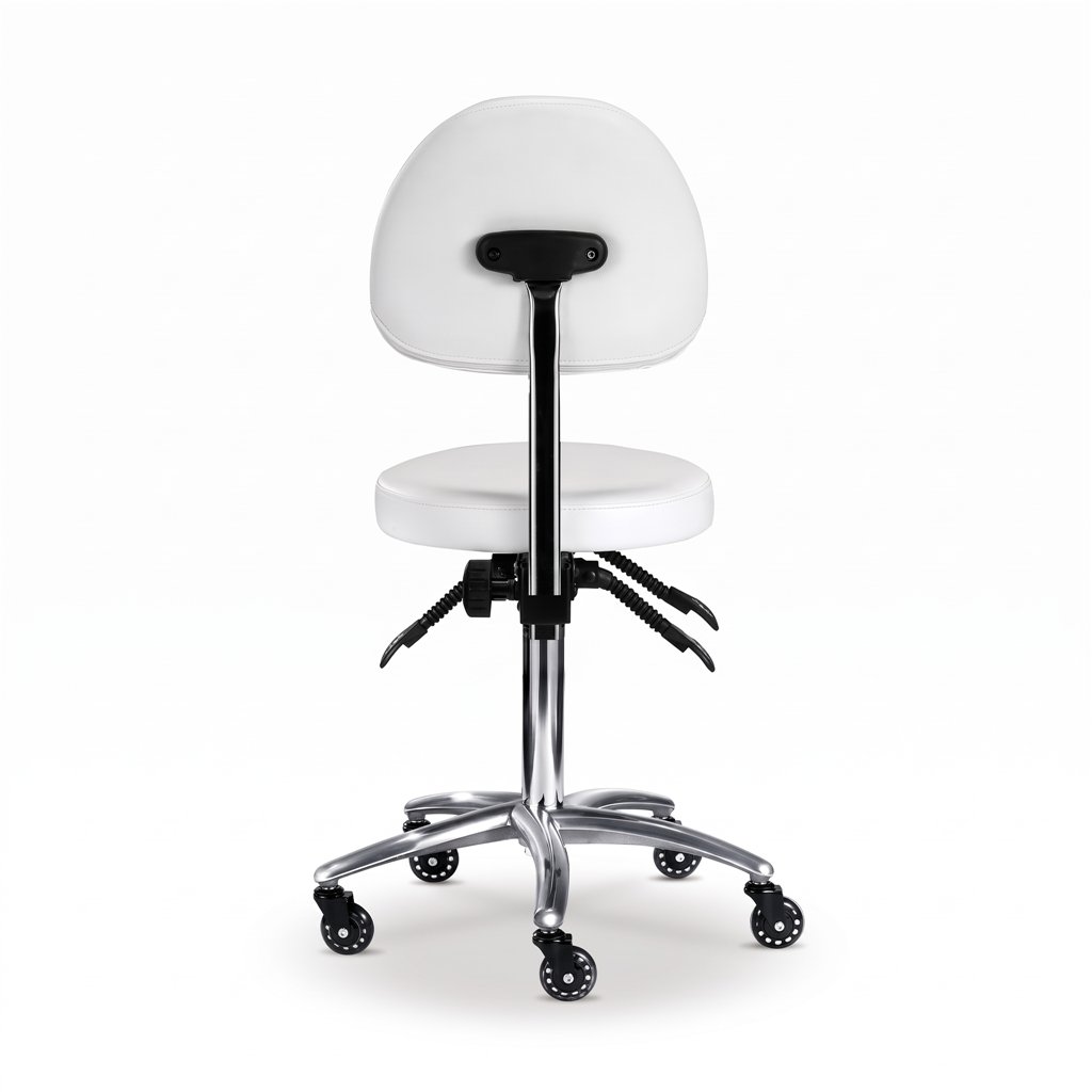 Taburete de salón Mirplay RITA White Chrome