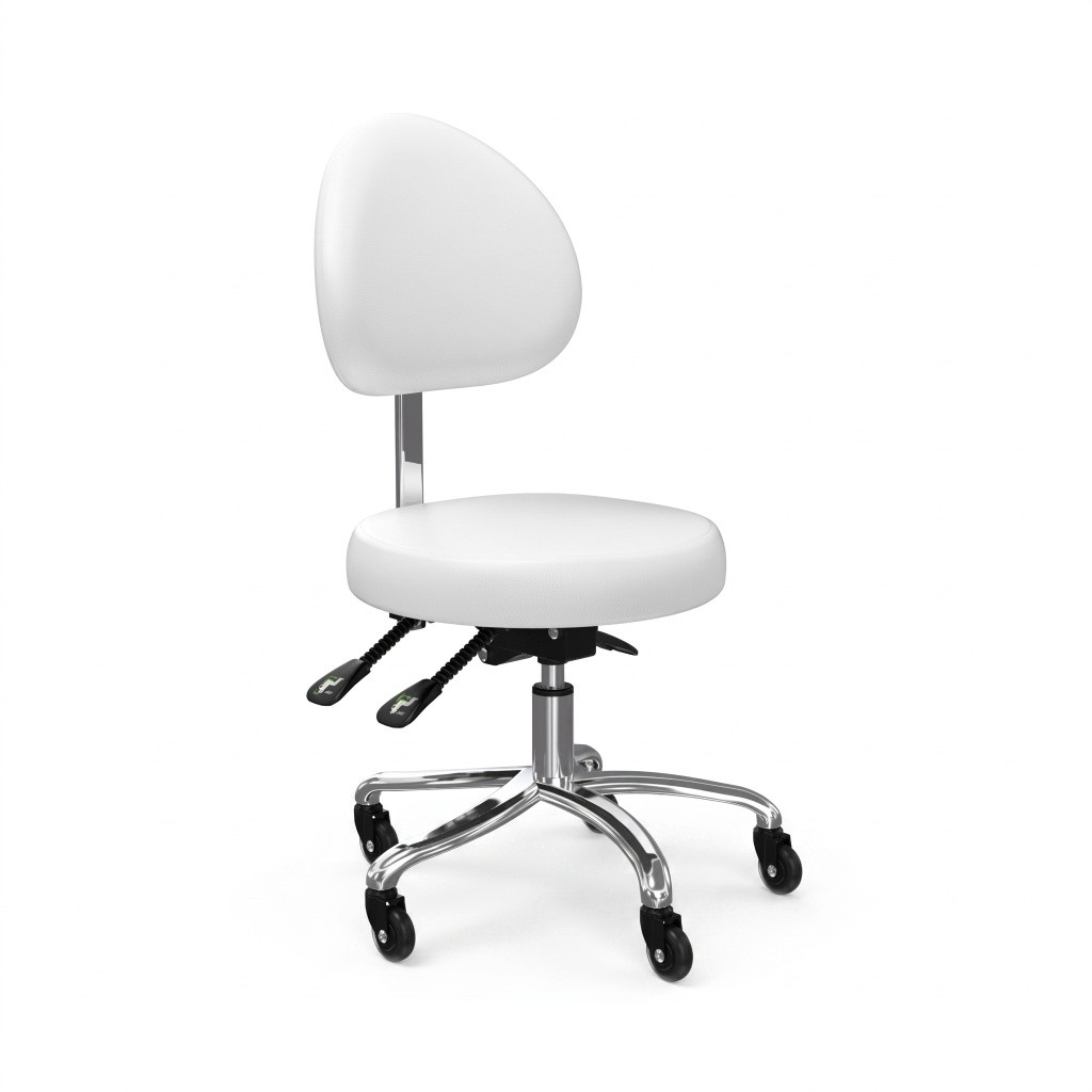 Professioneller Hocker Mirplay RITA XS Salon mit ergonomischer Rückenlehne