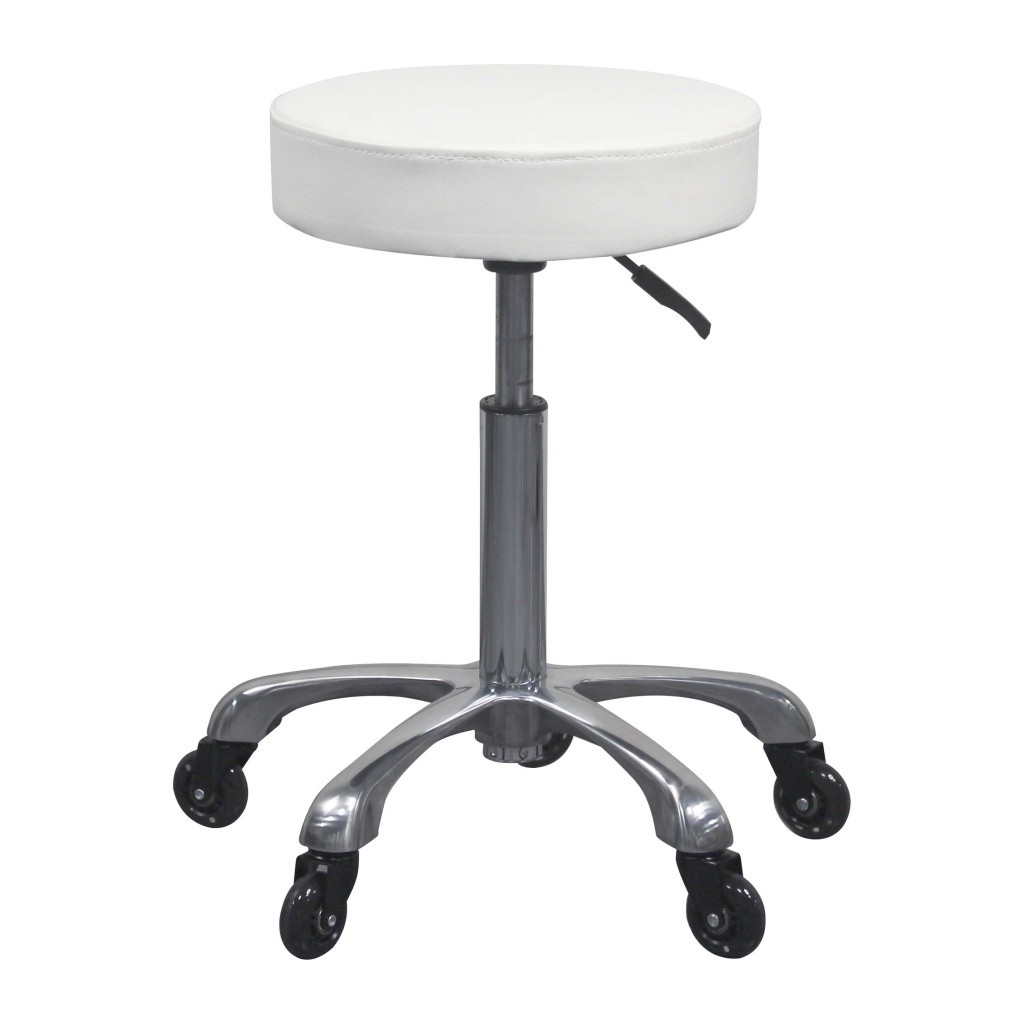 Banco com rodas Weelko Silent Fast branco