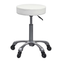 Banco com rodas Weelko Silent Fast branco