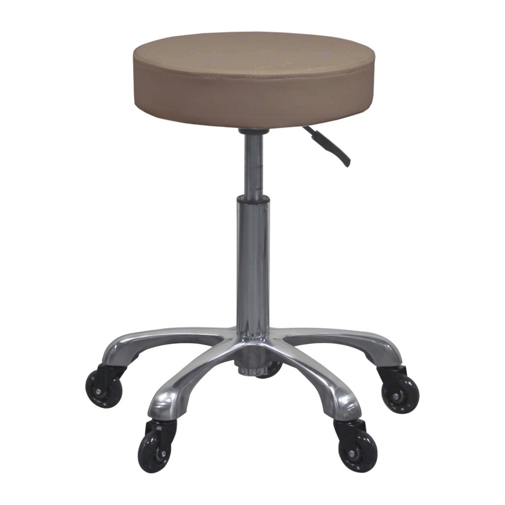 Ergonomischer Hocker Weelko Silent Fast beige mit leisen Rollen