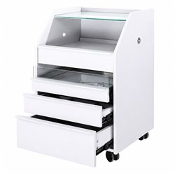 Carrinho de madeira Weelko Tash com gaveta UV