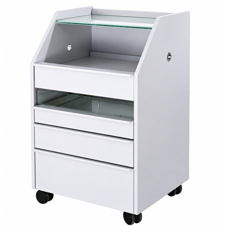 Carrinho de madeira Weelko Tash com gaveta UV